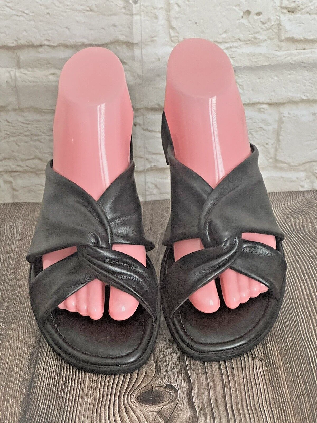 Sandali Clarks Collection con tomaia intrecciata Reyna Twist neri taglia 8M