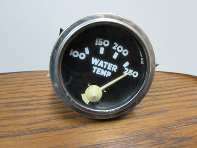 Thomas-Faria 2-1/4''  Water Temp. 100-250 Gauge - NOS, Positive Ground (St602)