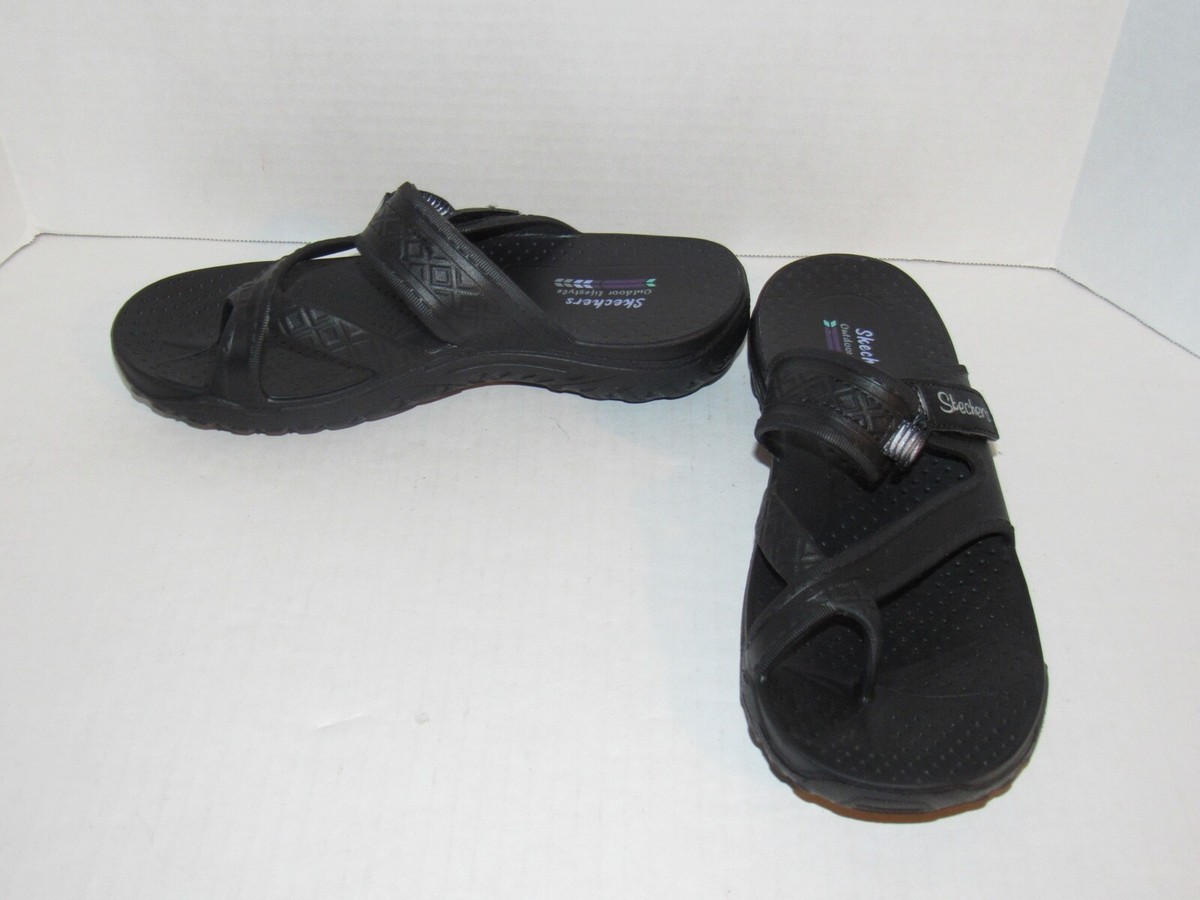Skechers Black Cali Gear Sandals Shoes 111150 Womens Size 9 