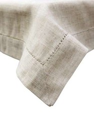 Tovaglia Quadrata 4 Posti con orlo a giorno Lino Blanco Raya 1004B