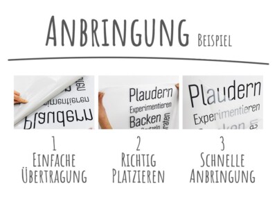GRAZDesign Wandtattoo Küchenspruch „Wenn Du Frühstück Im Bett Willst“ – 78x30cm, Hellbraun, Selbstklebend