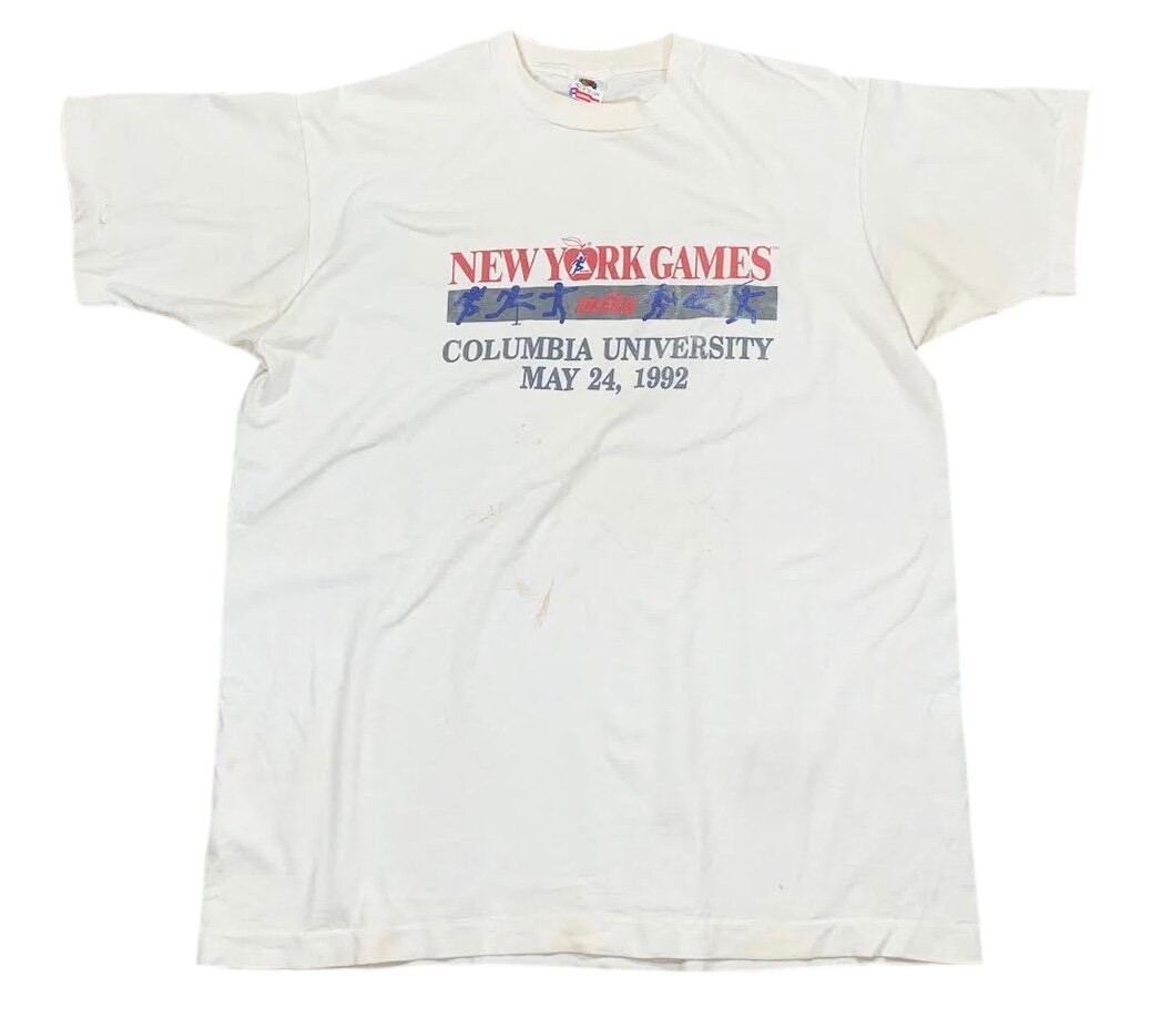 超熱 Big Vintage Apple Shirt T University Columbia Games York New 半袖Tシャツ