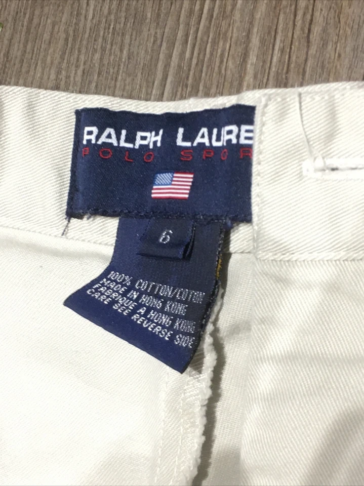 Pantalones cortos de golf Ralph Lauren Polo deportivos para mujer caqui talla 6 Foto 4 de 4