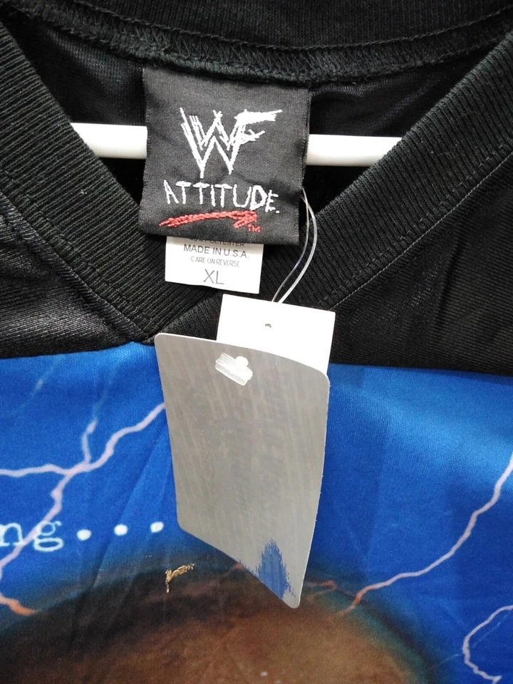 NWT Stone Cold Steve Austin WWF All Over Print Jersey Shirt  Attitude Era XL - Image 2 of 3