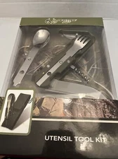 NEW REALTREE AP UTENSIL TOOL SURVIVAL KIT CAMPING FORK KNIFE SPOON WINE OPENER