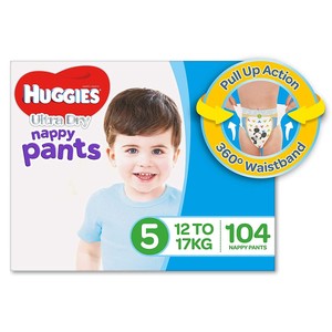 huggies ultra dry nappy pants size 5