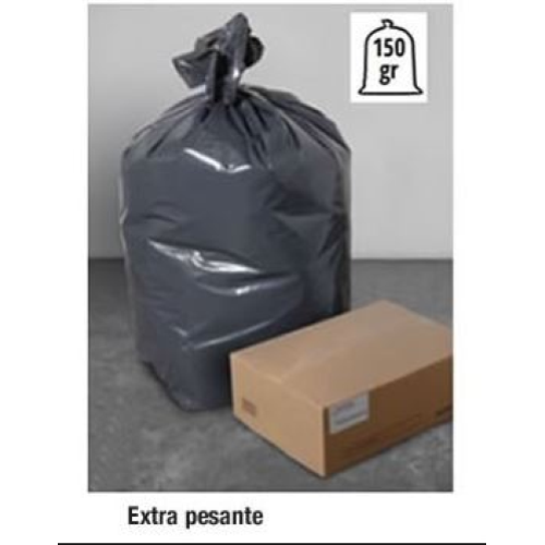 20 KG Buste Sacchi Neri In Polietilene 90x120 Robusti Per La Spazzatura Immondizia Nettezza Urbana 31189024
