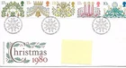 GB - FIRST DAY COVER - FDC - COMMEMS -1980- CHRISTMAS - Pmk PB