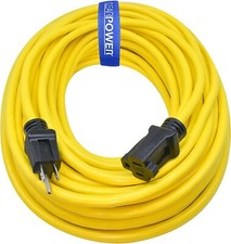CP 100 ft 12/3 SJTW Heavy Duty Outdoor Extension Cord, 3 Prong Grounded, CP10146