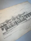19th century ARCHITECTURE SARTHE - HOSPICE Monfort Pont de Gennes - School, Asylum 3 Grav.