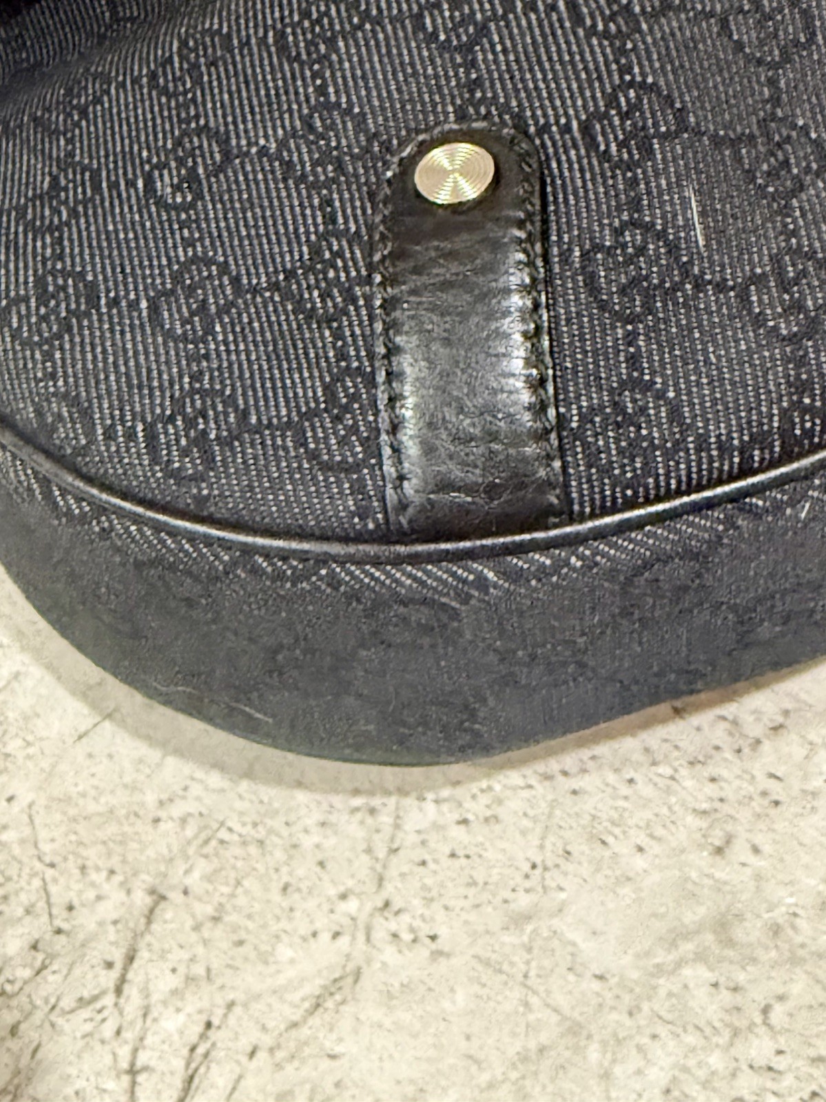 Authentic GUCCI Denim  Interlocking GG Tassel Sho… - image 14