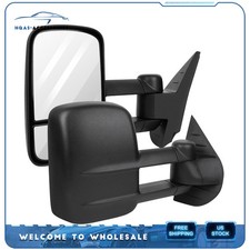 Pair Manual Tow Side Mirrors For 07-13 Chevy Silverado Sierra 1500 2500hd 3500hd Pair Manual Tow Side Mirrors For 07-13 Chevy Silverado Sierra 1500 2500hd 3500hd