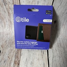 TILE BY LIFE 360 SLIM WALLET FINDER BLUETOOTH LUGGAGE TRACKER ITEM LOCATOR TAGS