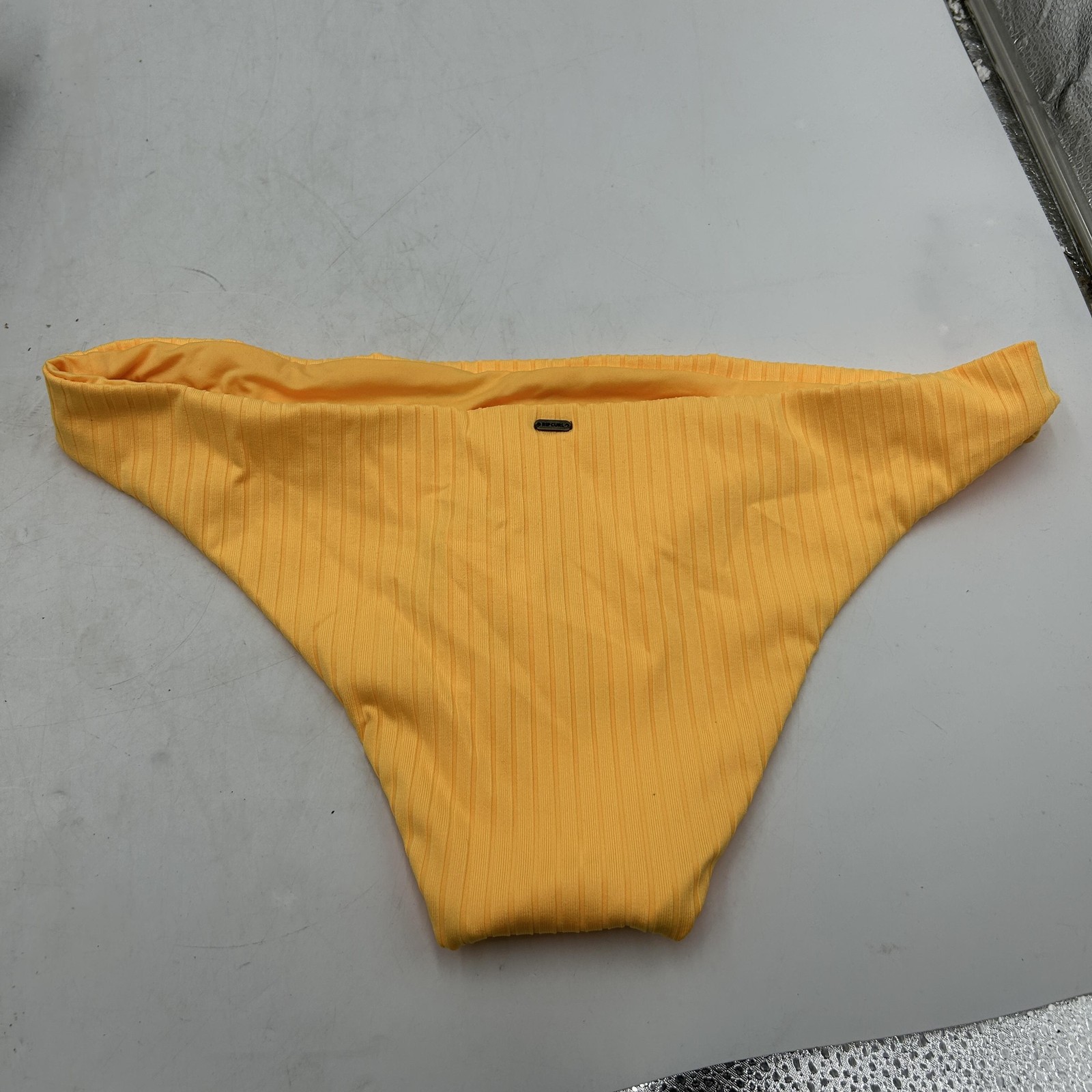 Rip Curl Bikini Bottom Women's Large Yellow Premium Surf Cheeky Mango Swim thumbnail 4