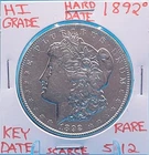 1892 O Morgan Silver Dollar Hi Grade Genuine U.S. Mint Rare Key Coin 5112