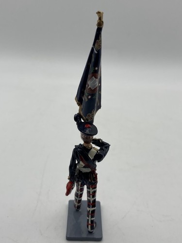 Britains soldado plomo 1:32 Highlander escocés abanderado bandera ejército britá - Imagen 4 de 5