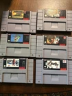 SNES Game Cartridge Lot of 6 Various Titles