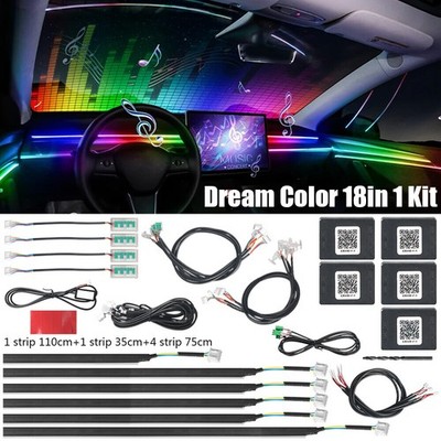 1 Dynamic RGB Auto Innenraum Ambient Lights Symphony LED Musik Sync GlasfaserDE