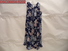 NWOT Adonna Sleepwear Size M Dress Women's Blue Floral Pattern