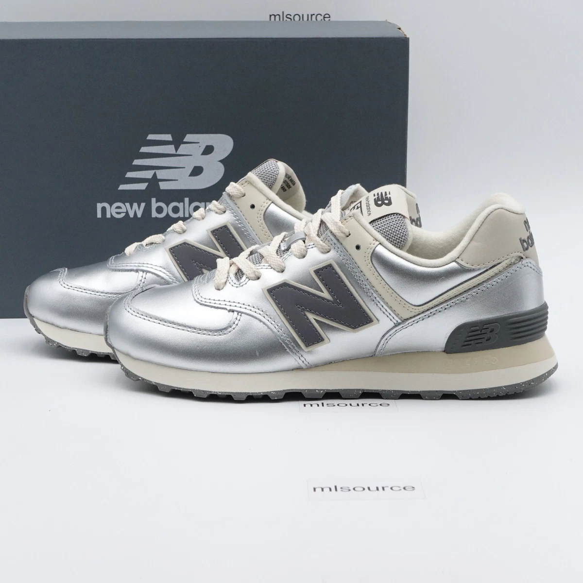 #6755 W574GS ニューバランス　24cm New Balance 574 Grey W for sale | eBay