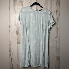 Something Floral Green Easy Flirty Minidress Medium