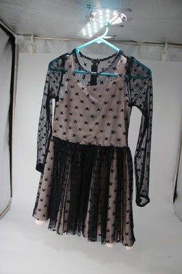 Bardot Junior black & White Floral Dress Size 6-7 Years Party Formal mesh tulle