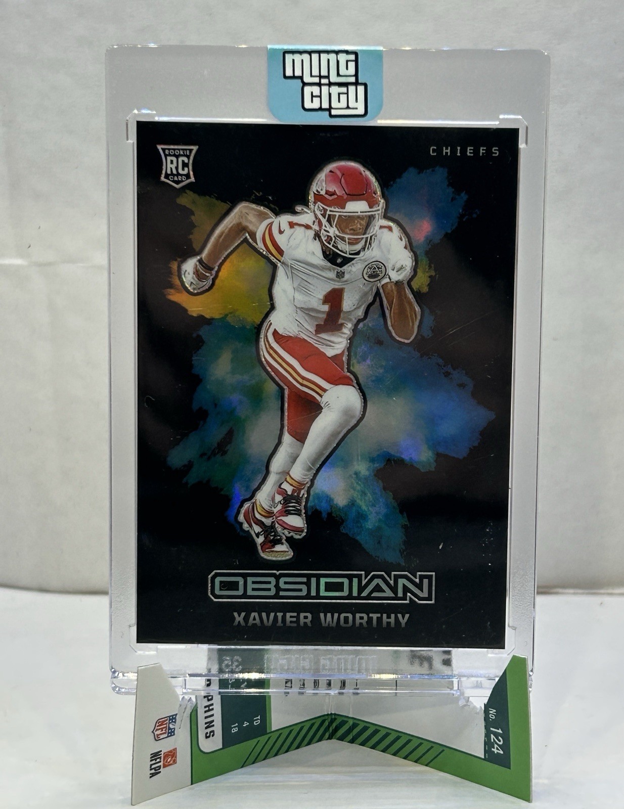 2024 Panini Obsidian Black Color Blast Xavier Worthy #11 (RC) Chiefs SSP!
