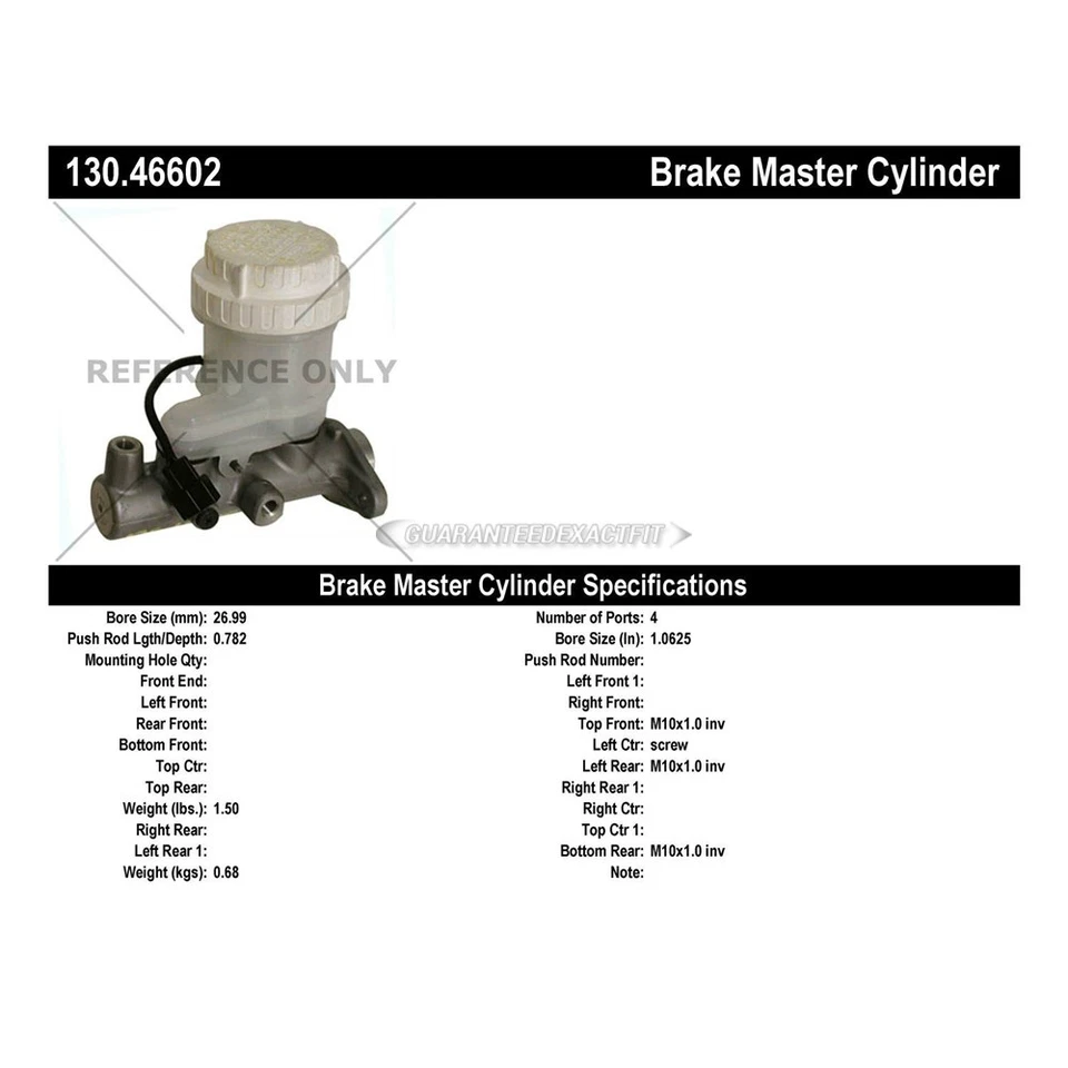 Главный цилиндр центрального тормоза ЦАП для Dodge Stealth Mitsubishi 3000GT - Изображение 3 из 3