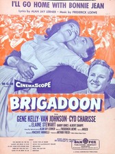 I'll Go Home With Bonnie Jean Sheet Music Brigadoon Cyd Charisse Gene Kelly