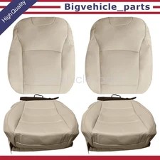 Driver Passenger Bottom Top TAN PERF Leather Seat Cover For 15-19 Subaru Outback