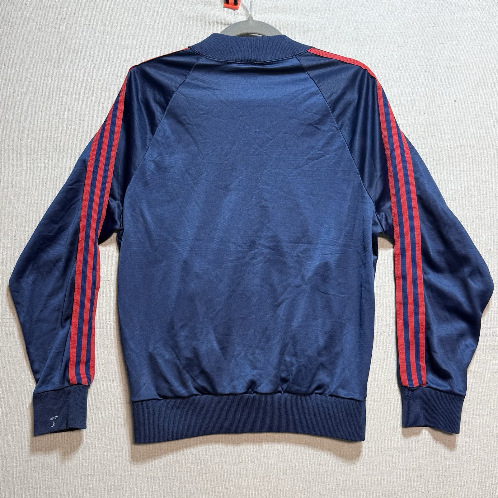 Vtg 80s Adidas ATP Track Jacket Men's M Navy Red Tref… - Gem