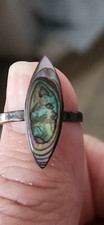Vintage Abalone  Sterling Silver .925 RING size 5.5 MEXICO beautiful Ring