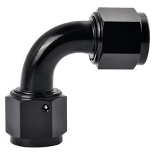 6AN Female to 6AN Female 90 Degree Swivel Coupler Union Fitting Adapter Aluminum