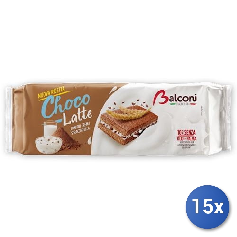 15X Multipack Balconi Choco & Latte 300G