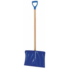 Snow Shovel W/ 18 In W Blade, 37 In Wood Handle W/ D-Grip, 32Kx18