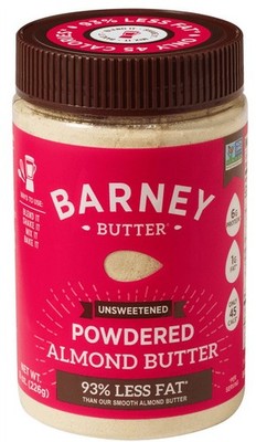 Barney Butter Unsweetened Powdered Almond Butter, 8oz,No added sugar or salt