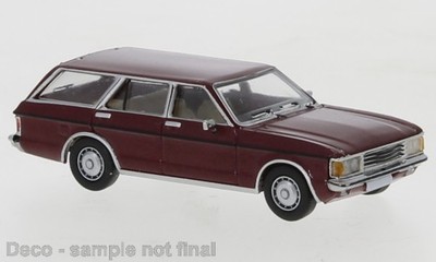 PCX Premium Classics PKW Ford Granada MK I Turnier,metallic-dunkelrot 1974