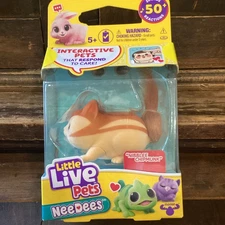 ~NEW~ Little Live Pet Lil Needees Interactive Pocket Animal Toy Nibblee Chipmunk