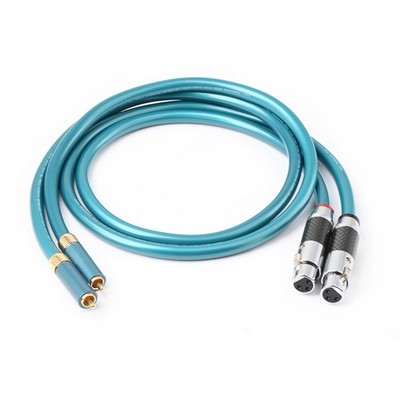 ATAUDIO 8N OCC RCA to XLR Audio Cable HiFi Stereo Shielded for Mixer Amplifier