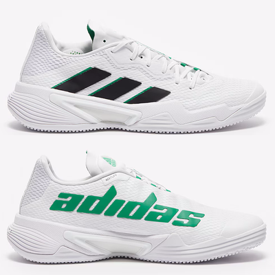 adidas Barricade Grass Mens Tennis Shoes SIZE 9 10 Trainers White