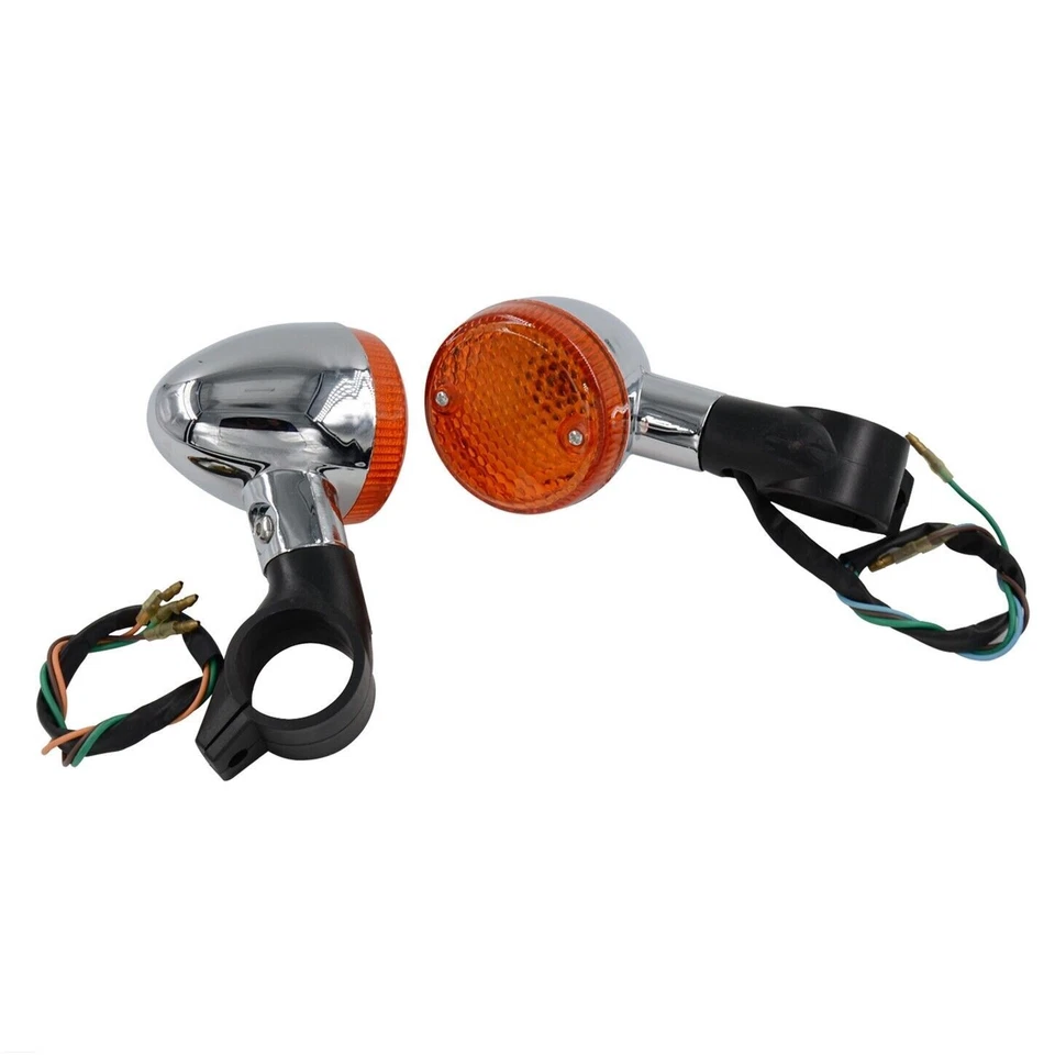 2x Luz indicadora de señal de giro delantera para Honda STEED shadow 400 750 600 personalizada Foto 4 de 4