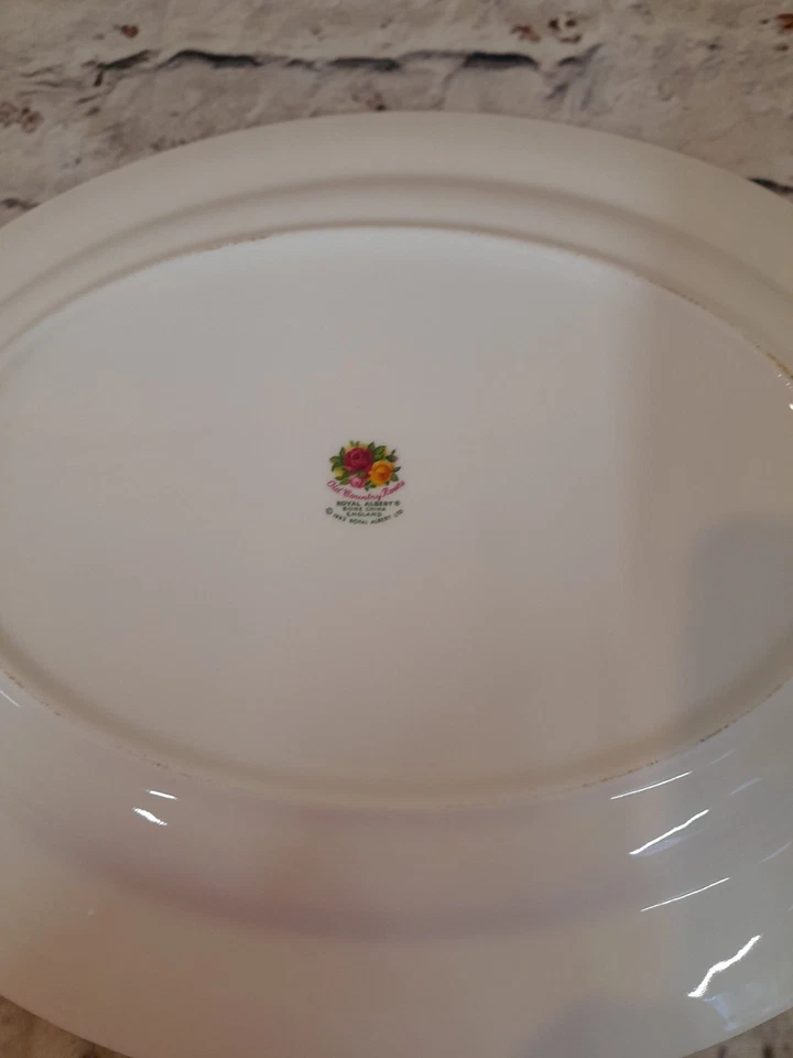 Porcelain Serving  Plate Floral Design Gold Trim Vintage Style Tableware - image 2 of 3