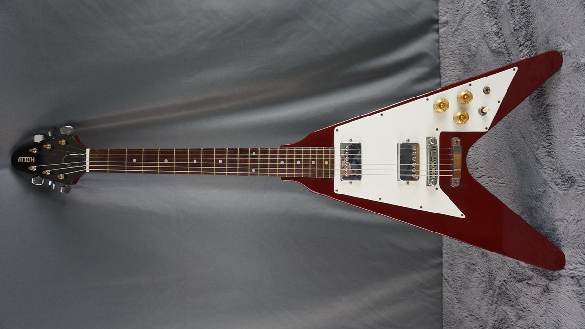 HOLLY エレキギター　フライングブイ Holly Flying V - Cherry Electric Guitar Kiso Suzuki | eBay