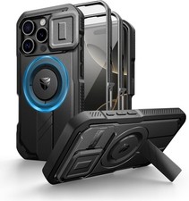 Dexnor iPhone 16 Pro Case With Slide Camera Cover MagSafe Compatible Case Black