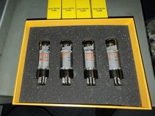 Matched Quad Mullard Amperex XF4 6CA7 EL34 Vacuum Tubes NOS Lightly Used