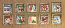Complete Netherlands / Nederland used stamp set: 2010 Christmas