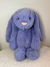 Jellycat Medium Bashful Bluebell Bunny Rabbit Plush New Without Tags Retired