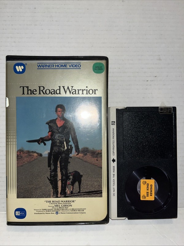 The Road Warrior Betamax Tape Former Rental 1982 Tape Is Untested