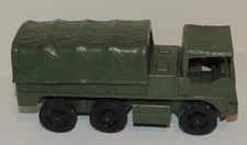 Vintage Original 50's/60's Tim Mee Toys Square Cab Army Truck w Cover Marksman