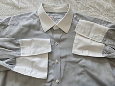 Turnbull Asser Men's 17.5 44cm Long Sleeve Button Down Up Shirt French Cotton